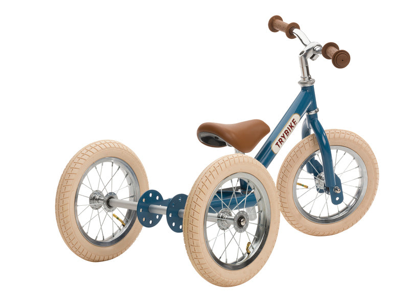 Trybike | Tricicleta Vintage din Otel Fara Pedale | Albastru